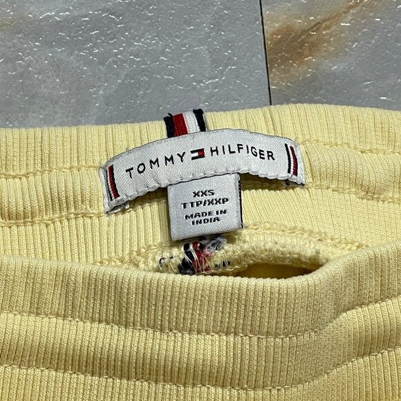 Yellow Women's Tommy Hilfiger Joggers Sz XXS - Picture 3 of 4